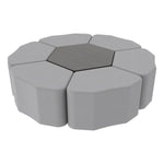 FDP Pro Series Hexagon Ottoman Table with Petal 18