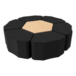 FDP Pro Series Hexagon Ottoman Table with Petal 18
