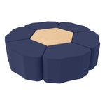 FDP Pro Series Hexagon Ottoman Table with Petal 18