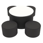 FDP Pro Series Dry - Erase Round Ottoman Table with Round 12