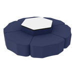 FDP Pro Series Dry - Erase Hexagon Ottoman Table with Petal 12