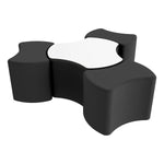 FDP Pro Series Dry - Erase Cog Ottoman Table with Bowtie 18