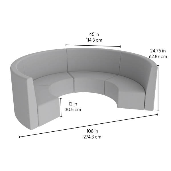 FDP Pro Series Tallback S Curve Chairs 12" Seat Height, 4 - Piece Set (15127 - XX) - SchoolOutlet