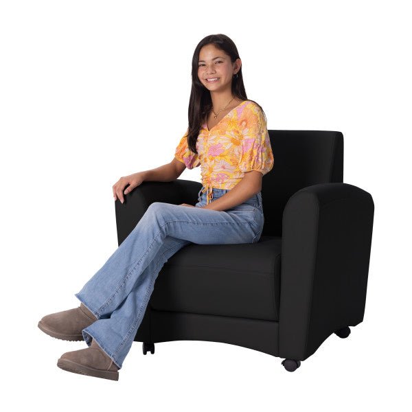 FDP Pro Series Upholstered Mobile Common Area Chair (15129 - XX) - SchoolOutlet