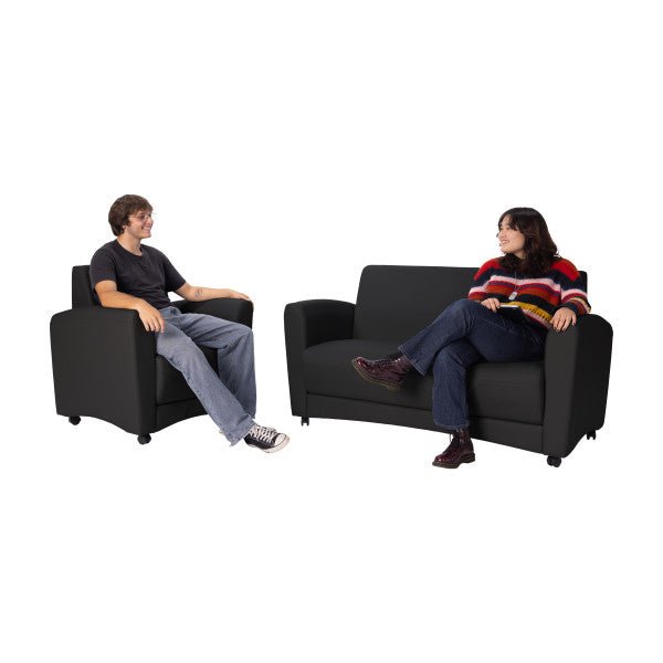 FDP Pro Series Upholstered Mobile Common Area Chair (15129 - XX) - SchoolOutlet