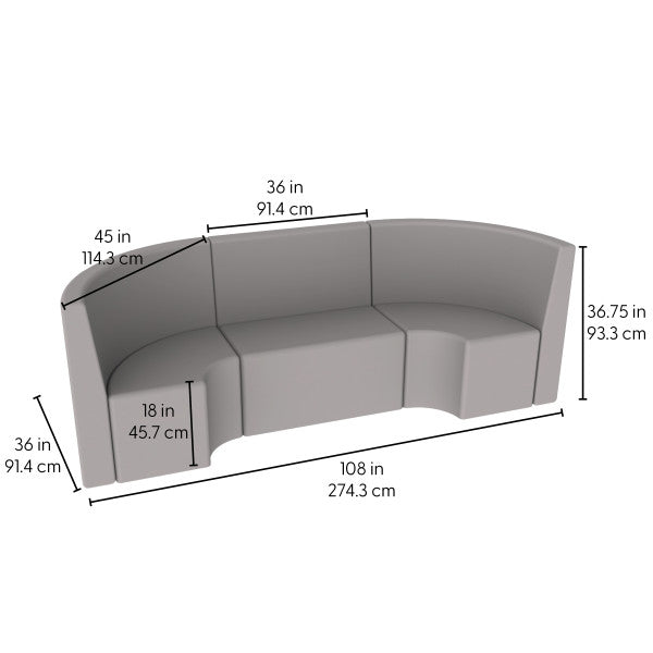 FDP Pro Series Tallback Chairs 18" Seat Height, 3 - Piece Set (15130 - XX) - SchoolOutlet