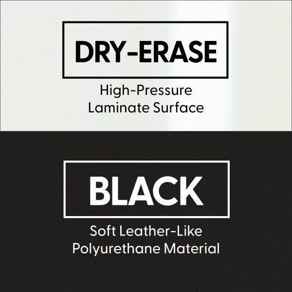 FDP Pro Series Dry - Erase 30" Round Ottoman Table with Round 12" H Seating, 7 - Piece Set (15143 - XXXX) - SchoolOutlet