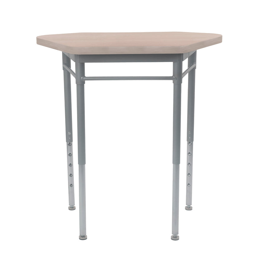 FDP 30" x 18" Collaborative Hex Desk with Laminate Top and Adjustable Height (FDP - 15371) - SchoolOutlet