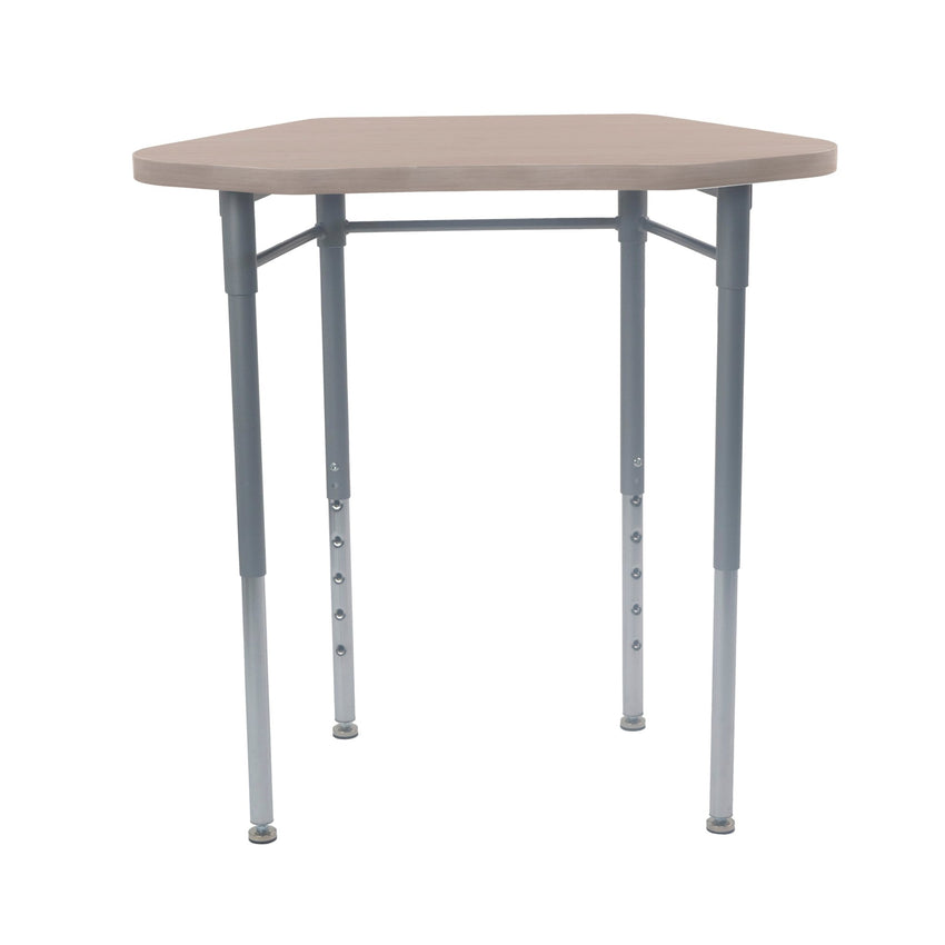 FDP 30" x 18" Collaborative Hex Desk with Laminate Top and Adjustable Height (FDP - 15371) - SchoolOutlet
