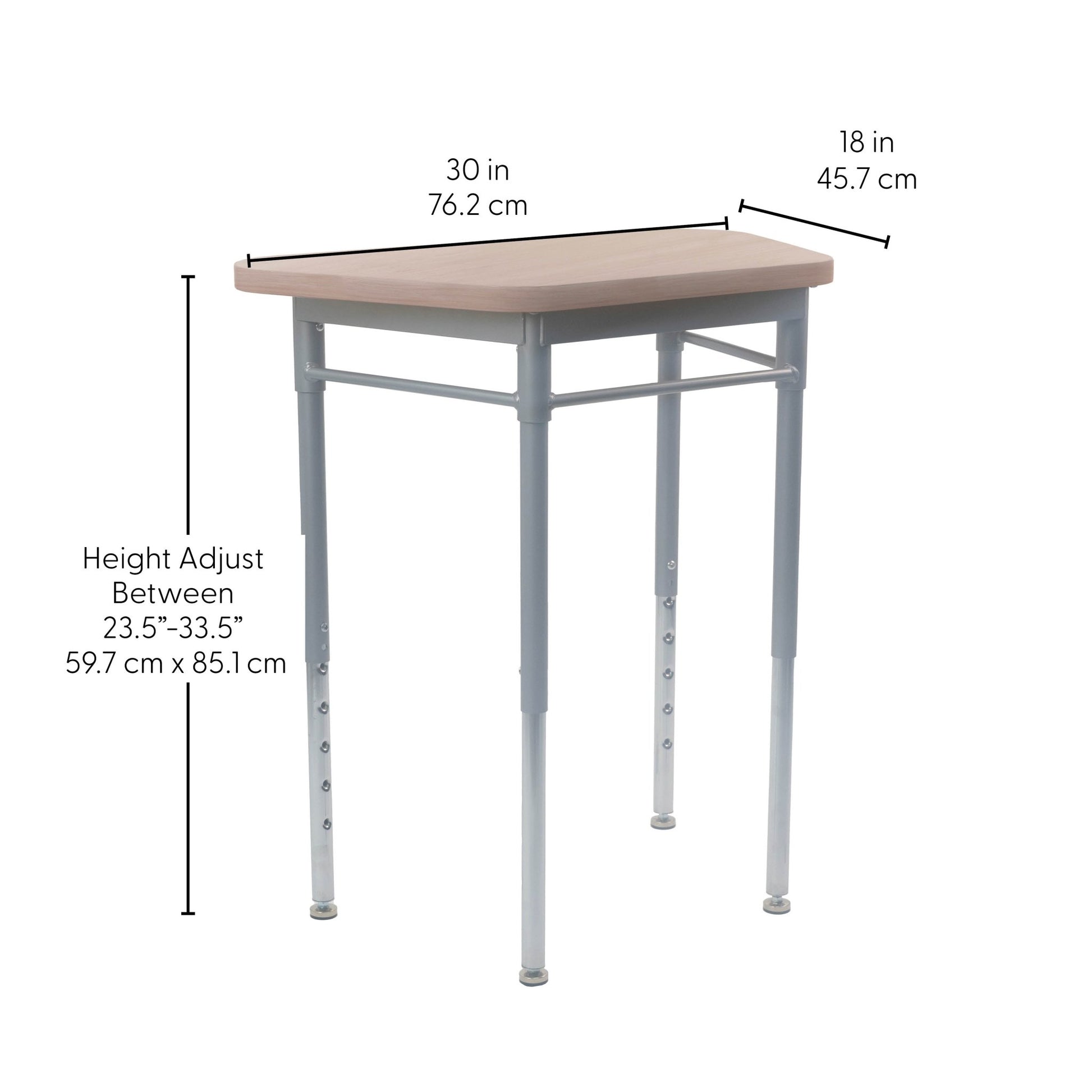 FDP 30" x 18" Collaborative Trap Desk with Laminate Top and Adjustable Height (FDP - 15372) - SchoolOutlet