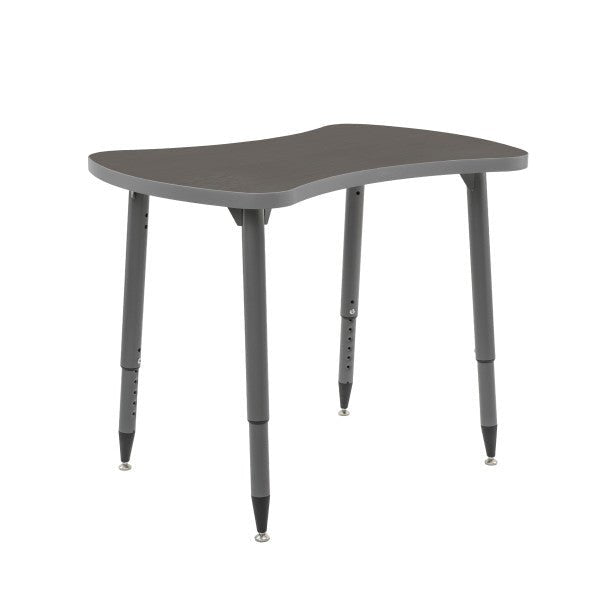 FDP Adapte 25" x 37" Bowtie Thermofused Activity Table with Adjustable Tapered Legs 22" - 34" (FDP - 15622 - XXXX) - SchoolOutlet