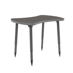 FDP Adapte 25" x 37" Bowtie Thermofused Activity Table with Adjustable Tapered Legs 22"-34" (FDP-15622-XXXX)