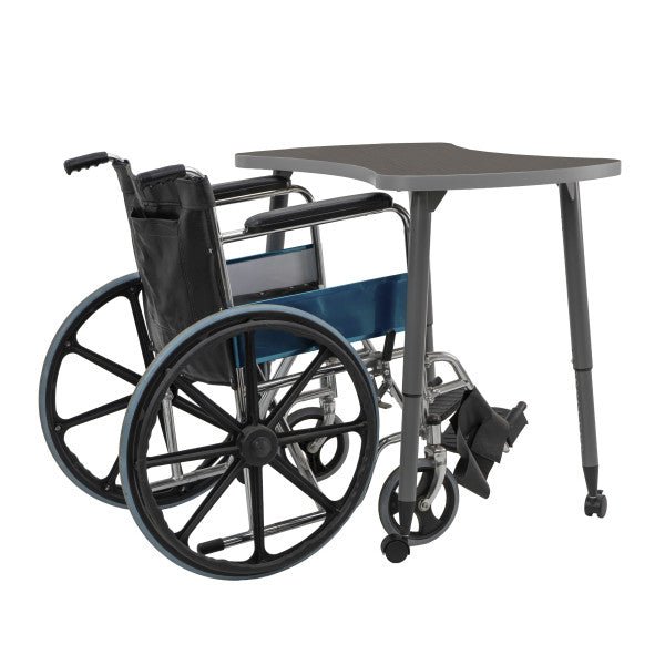 FDP Adapte 25" x 37" Bowtie Thermofused Activity Table with Adjustable Tapered Legs 22" - 34" (FDP - 15622 - XXXX) - SchoolOutlet