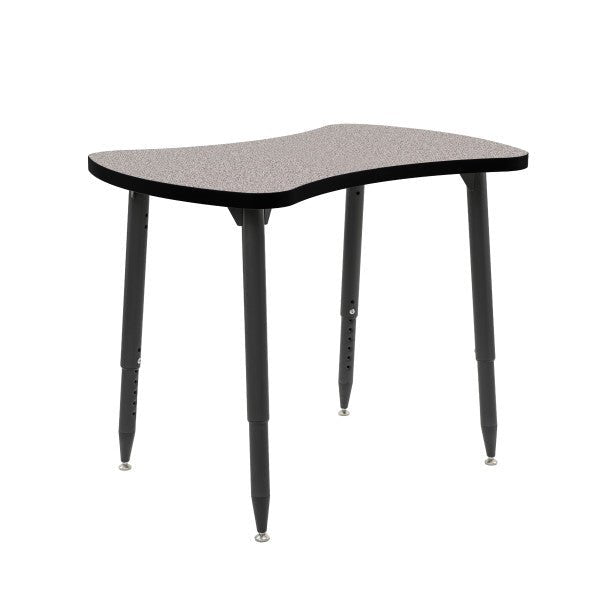 FDP Adapte 25" x 37" Bowtie Thermofused Activity Table with Adjustable Tapered Legs 22" - 34" (FDP - 15622 - XXXX) - SchoolOutlet