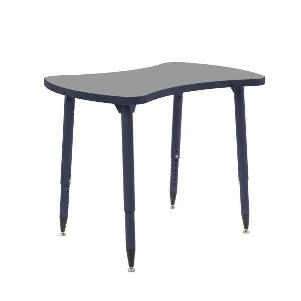 FDP Adapte 25" x 37" Bowtie Thermofused Activity Table with Adjustable Tapered Legs 22" - 34" (FDP - 15622 - XXXX) - SchoolOutlet