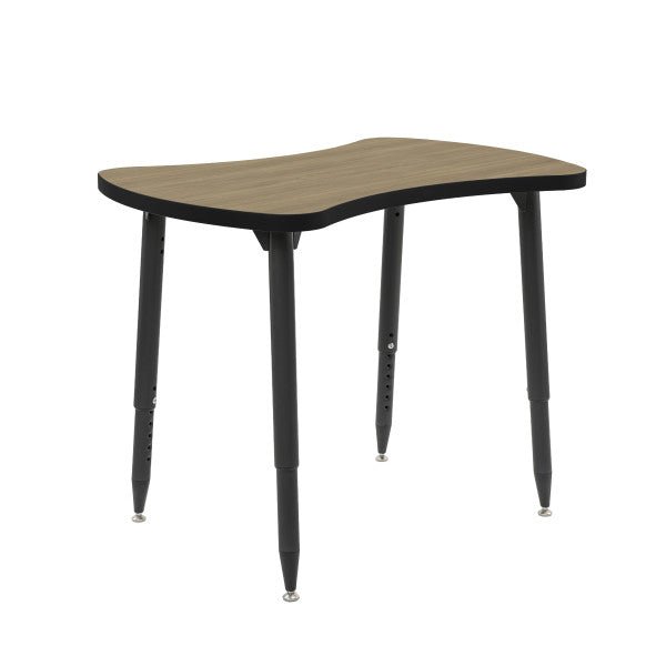 FDP Adapte 25" x 37" Bowtie Thermofused Activity Table with Adjustable Tapered Legs 22" - 34" (FDP - 15622 - XXXX) - SchoolOutlet