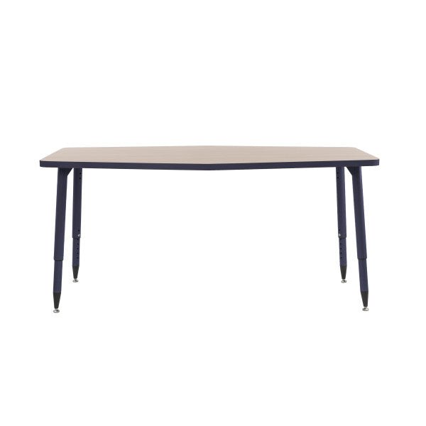 FDP Adapte 34" x 60" Long Hexagon Thermofused Activity Table with Adjustable Tapered Legs 22" - 34" (FDP - 15625 - XXXX) - SchoolOutlet