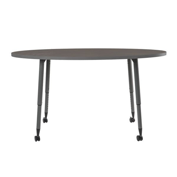 FDP Adapte 30" x 60" Oval Thermofused Activity Table with Adjustable Tapered Legs 22" - 34" (FDP - 15626 - XXXX) - SchoolOutlet
