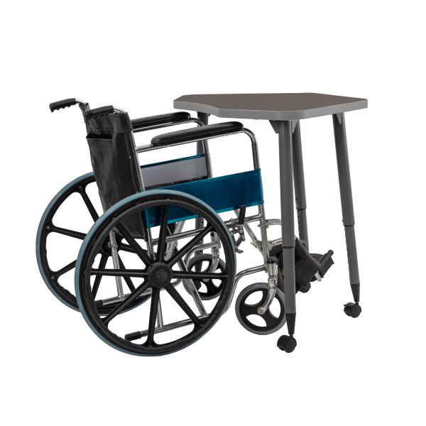 FDP Adapte 24" x 36" Petal Thermofused Activity Table with Adjustable Tapered Legs 22" - 34" (FDP - 15627 - XXXX) - SchoolOutlet