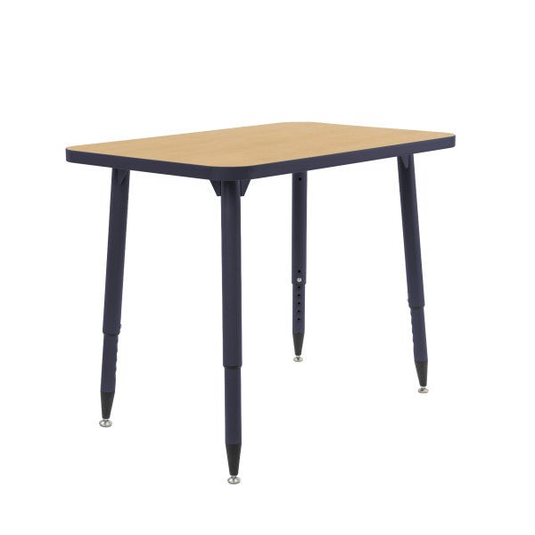FDP Adapte 24" x 36" Rectangle Thermofused Activity Table with Adjustable Tapered Legs 22" - 34" (FDP - 15628 - XXXX) - SchoolOutlet