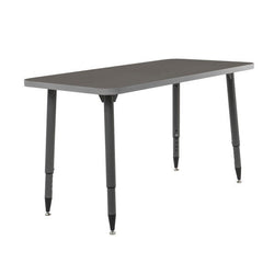 FDP Adapte 24" x 48" Rectangle Thermofused Activity Table Desk with Adjustable Tapered Legs 22"-34" (FDP-15629-XXXX)