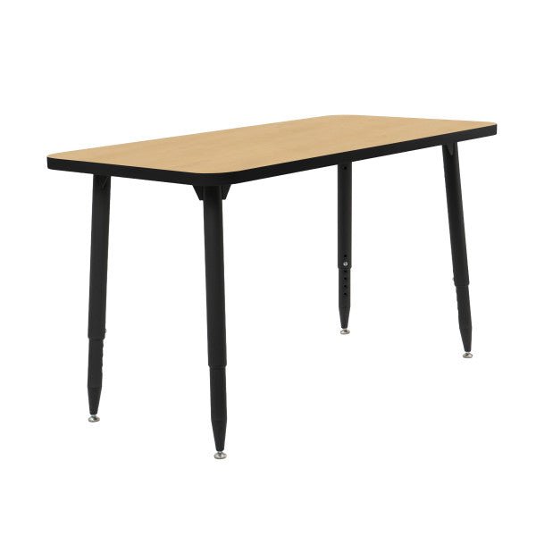 FDP Adapte 24" x 48" Rectangle Thermofused Activity Table with Adjustable Tapered Legs 22" - 34" (FDP - 15629 - XXXX) - SchoolOutlet