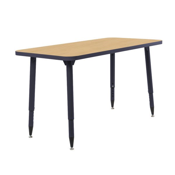 FDP Adapte 24" x 48" Rectangle Thermofused Activity Table with Adjustable Tapered Legs 22" - 34" (FDP - 15629 - XXXX) - SchoolOutlet