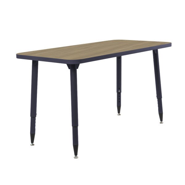 FDP Adapte 24" x 48" Rectangle Thermofused Activity Table with Adjustable Tapered Legs 22" - 34" (FDP - 15629 - XXXX) - SchoolOutlet