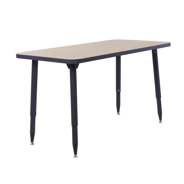 FDP Adapte 24" x 48" Rectangle Thermofused Activity Table with Adjustable Tapered Legs 22" - 34" (FDP - 15629 - XXXX) - SchoolOutlet