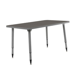 FDP Adapte 30" x 48" Rectangle Thermofused Activity Table with Adjustable Tapered Legs 22"-34" (FDP-15630-XXXX)