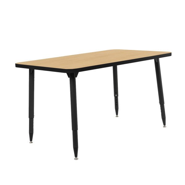 FDP Adapte 30" x 48" Rectangle Thermofused Activity Table with Adjustable Tapered Legs 22" - 34" (FDP - 15630 - XXXX) - SchoolOutlet