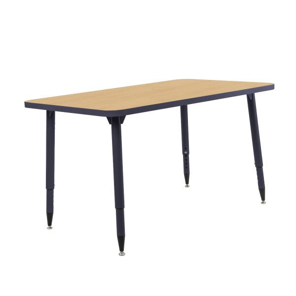 FDP Adapte 30" x 48" Rectangle Thermofused Activity Table with Adjustable Tapered Legs 22" - 34" (FDP - 15630 - XXXX) - SchoolOutlet