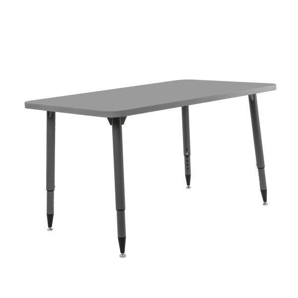 FDP Adapte 30" x 48" Rectangle Thermofused Activity Table with Adjustable Tapered Legs 22" - 34" (FDP - 15630 - XXXX) - SchoolOutlet