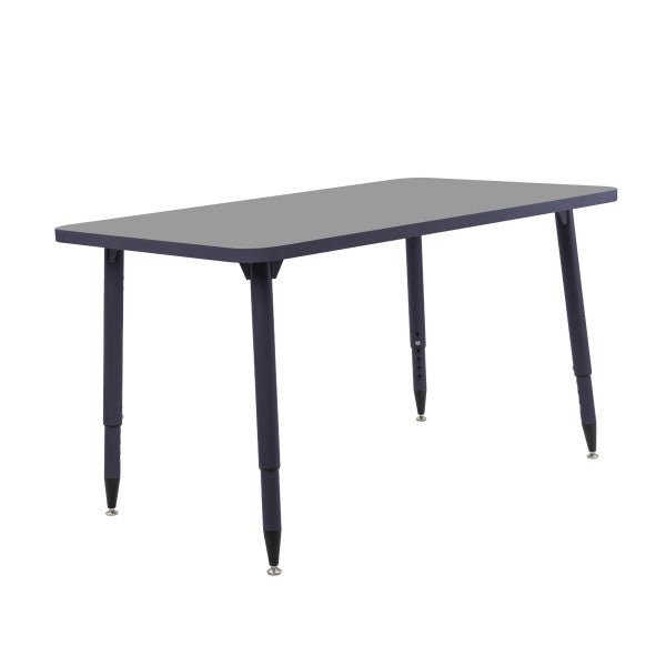 FDP Adapte 30" x 48" Rectangle Thermofused Activity Table with Adjustable Tapered Legs 22" - 34" (FDP - 15630 - XXXX) - SchoolOutlet