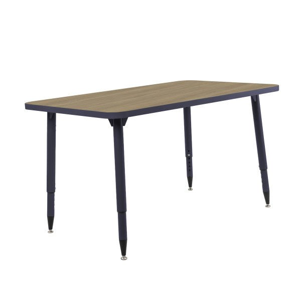 FDP Adapte 30" x 48" Rectangle Thermofused Activity Table with Adjustable Tapered Legs 22" - 34" (FDP - 15630 - XXXX) - SchoolOutlet