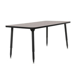 FDP Adapte 30" x 60" Rectangle Thermofused Activity Table with Adjustable Tapered Legs 22"-34" (FDP-15631-XXXX)