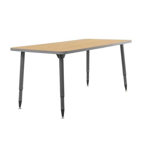 FDP Adapte 30" x 60" Rectangle Thermofused Activity Table with Adjustable Tapered Legs 22" - 34" (FDP - 15631 - XXXX) - SchoolOutlet