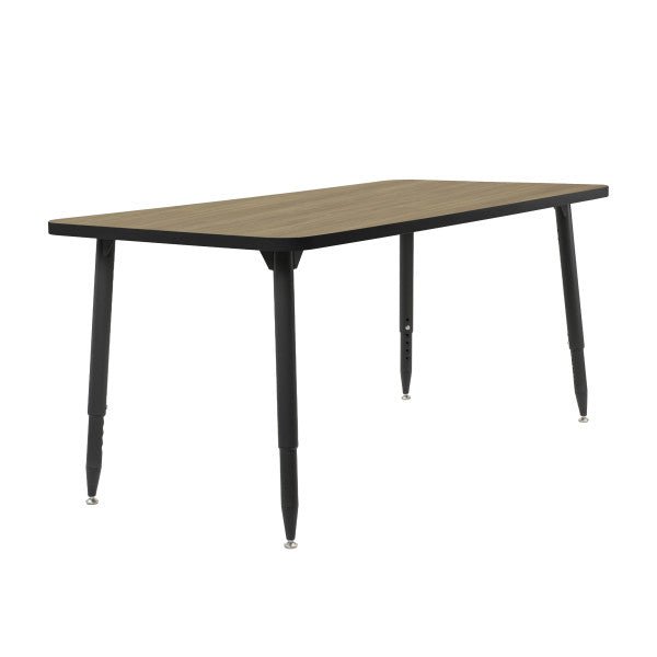 FDP Adapte 30" x 60" Rectangle Thermofused Activity Table with Adjustable Tapered Legs 22" - 34" (FDP - 15631 - XXXX) - SchoolOutlet