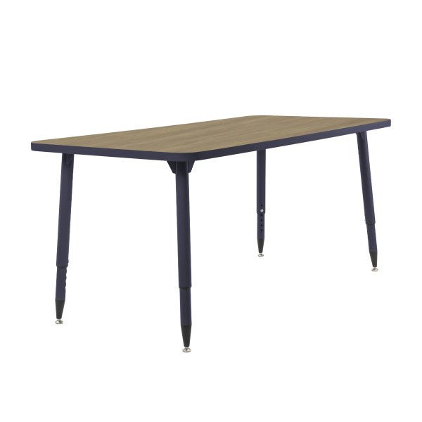 FDP Adapte 30" x 60" Rectangle Thermofused Activity Table with Adjustable Tapered Legs 22" - 34" (FDP - 15631 - XXXX) - SchoolOutlet