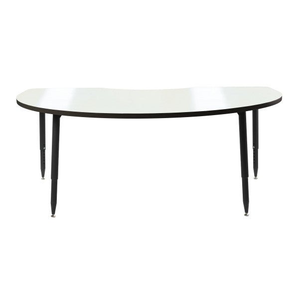 FDP Adapte 48" x 72" Kidney Dry - Erase Activity Table with Adjustable Tapered Legs (15642 - XXXX) - SchoolOutlet
