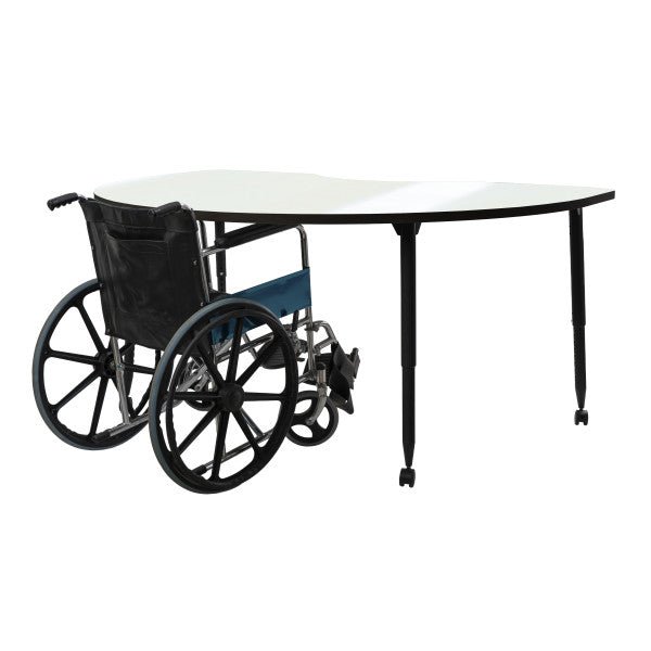 FDP Adapte 48" x 72" Kidney Dry - Erase Activity Table with Adjustable Tapered Legs (15642 - XXXX) - SchoolOutlet
