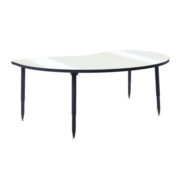 FDP Adapte 48" x 72" Kidney Dry - Erase Activity Table with Adjustable Tapered Legs (15642 - XXXX) - SchoolOutlet