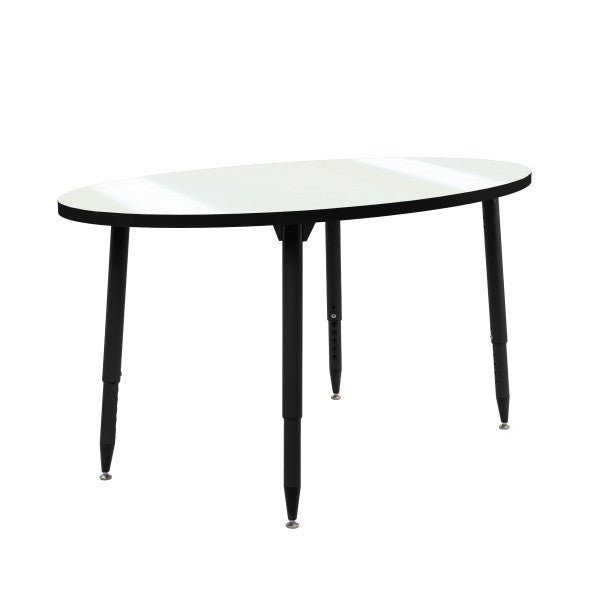 FDP Adapte 30" x 60" Oval Dry - Erase Activity Table with Adjustable Tapered Legs (15644 - XXXX) - SchoolOutlet