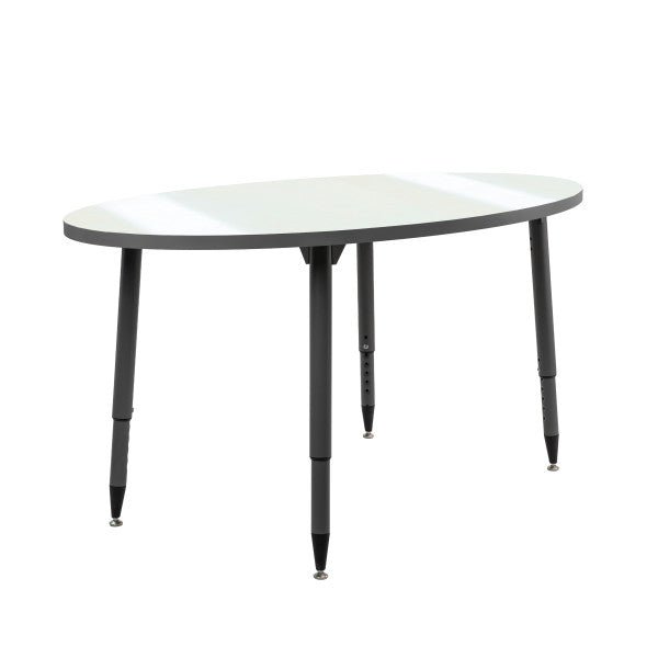 FDP Adapte 30" x 60" Oval Dry - Erase Activity Table with Adjustable Tapered Legs (15644 - XXXX) - SchoolOutlet