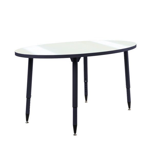 FDP Adapte 30" x 60" Oval Dry - Erase Activity Table with Adjustable Tapered Legs (15644 - XXXX) - SchoolOutlet