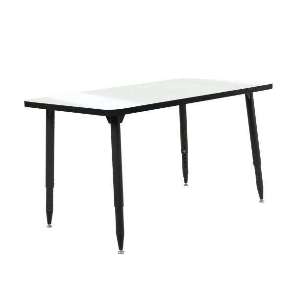 FDP Adapte 30" x 48" Rectangle Dry - Erase Activity Table with Adjustable Tapered Legs (15648 - XXXX) - SchoolOutlet