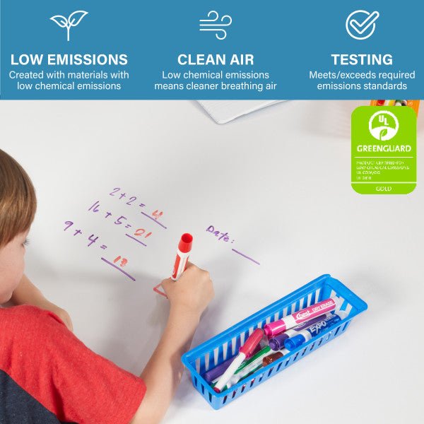 FDP Adapte 30" x 48" Rectangle Dry - Erase Activity Table with Adjustable Tapered Legs (15648 - XXXX) - SchoolOutlet