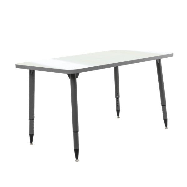 FDP Adapte 30" x 48" Rectangle Dry - Erase Activity Table with Adjustable Tapered Legs (15648 - XXXX) - SchoolOutlet