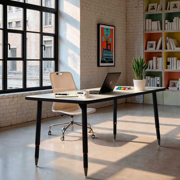 FDP Adapte 30" x 60" Rectangle Dry - Erase Activity Table with Adjustable Tapered Legs (15649 - XXXX) - SchoolOutlet