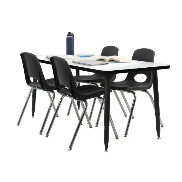 FDP Adapte 30" x 60" Rectangle Dry - Erase Activity Table with Adjustable Tapered Legs (15649 - XXXX) - SchoolOutlet